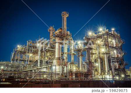 工場夜景　川崎　千鳥町貨物ヤード 59829075