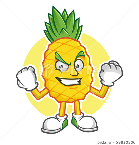 Vector pineapple character design or pineapple 59830506