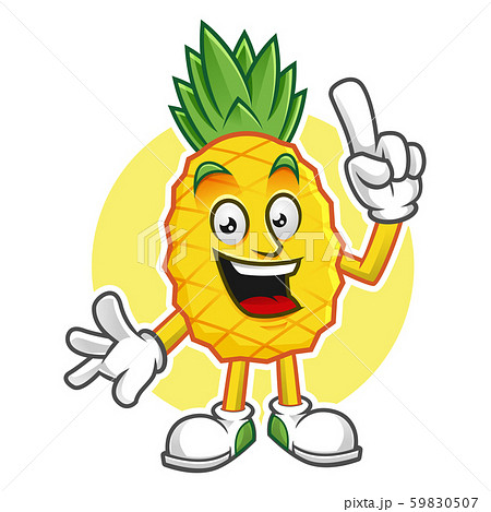 Vector pineapple character design or pineapple 59830507