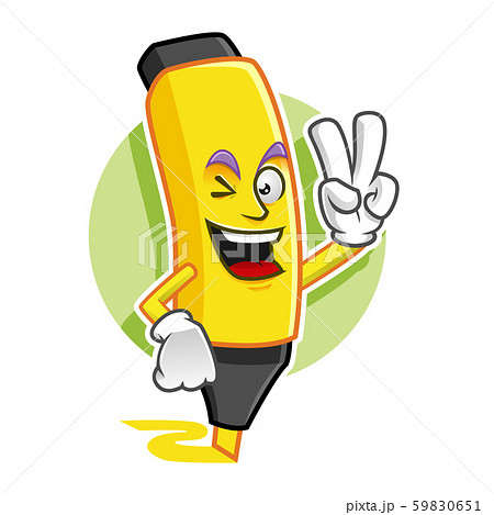 Peace Highlighter mascot, Highlighter character, 59830651