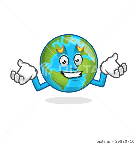 Confused earth mascot, error earth character, Confused earth mascot, error earth character, 59830710