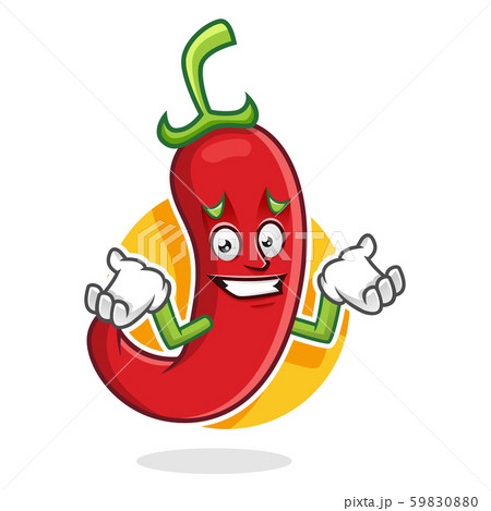 Feeling Sorry Chili Pepper Mascot Chili Pepperのイラスト素材 5900