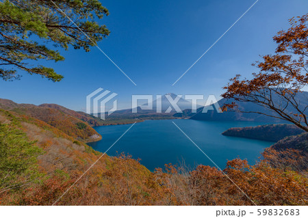【富士山】　中ノ倉峠　本栖湖　秋　 59832683