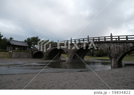 石橋記念公園の歴史のある西田橋 石橋記念公園の歴史のある西田橋 59834822