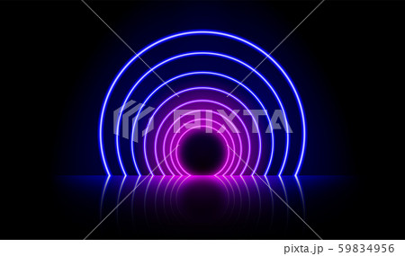 Neon glowing lines, magic energy space light concept, luxury abstract background wallpaper design 59834956