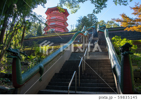 金乗院　山口観音　奥之院五重塔   所沢市 59835145