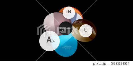 Info graphics circles background. Success icon symbol. Vector info graphic design. Creative vector 59835804