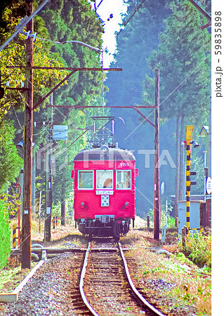 谷汲線の単行電車 谷汲線の単行電車 59835898