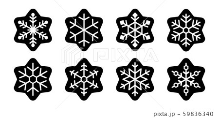 Snowflake Vector Christmas Icon Logo Snow Santa のイラスト素材