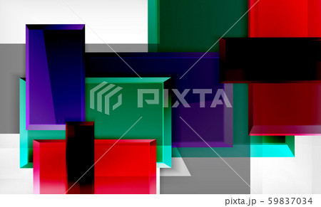 Color squares futuristic abstract background 59837034