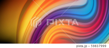Abstract wave lines fluid rainbow style color stripes on black background. Artistic illustration for Abstract wave lines fluid rainbow style color stripes on black background. Artistic illustration for 59837999