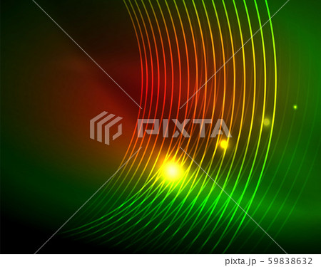 Neon circles abstract background 59838632