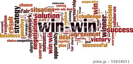 Win Win Word Cloudのイラスト素材