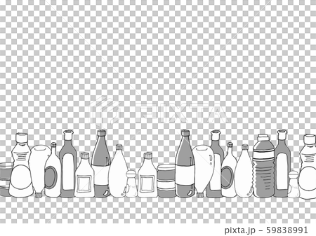 調味料イラスト背景のイラスト素材 5991