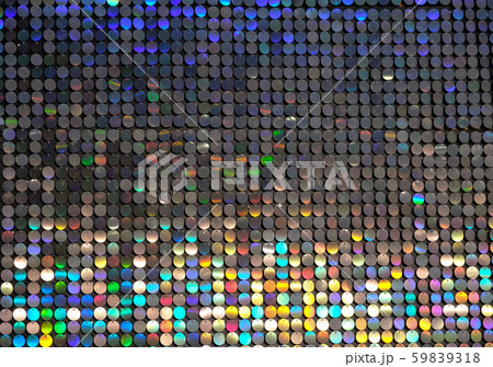 Colored round sparkles red blue green metal 59839318