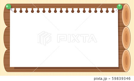 丸太フレームのイラスト素材 59839346 Pixta