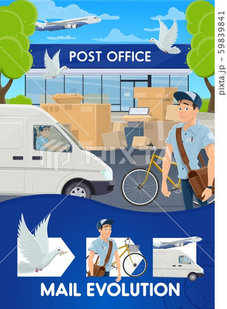 Post mail delivery, shipping logistics evolution 59839841