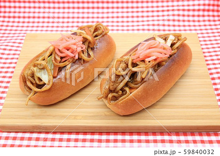 焼きそばパンの写真素材 [59840032] - PIXTA