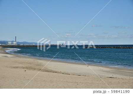 阿字ヶ浦海水浴場の写真素材