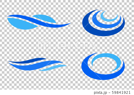 水や波のイメージ デザインのイラスト素材