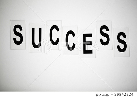 Success word written on white table. Copy space Success word written on white table. Copy space 59842224