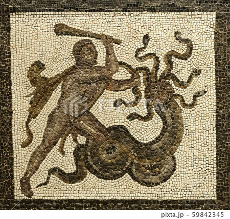 hercules fighting with a moster 59842345