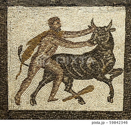fighting with a bull 59842346