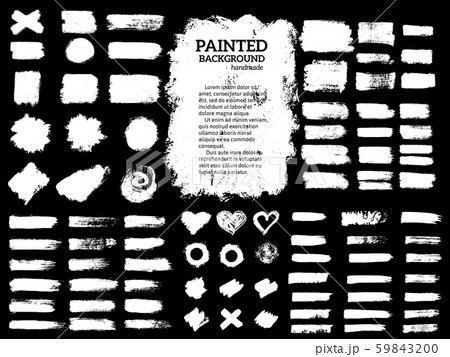 Painted grunge stripes set. Painted grunge stripes set. 59843200