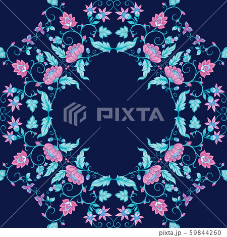 Tradition mughal motif, fantasy flowers 59844260