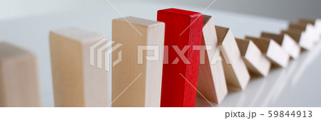 One red winner lottery wood block row 59844913