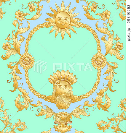 Seamless pattern in baroque, rococo, victorian,  59846562