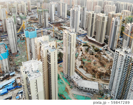 Massive building sites construction in China 59847289