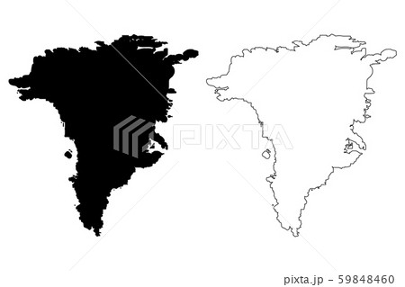 Greenland map vector 59848460