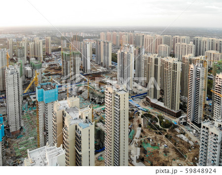 Massive building sites construction in China Massive building sites construction in China 59848924