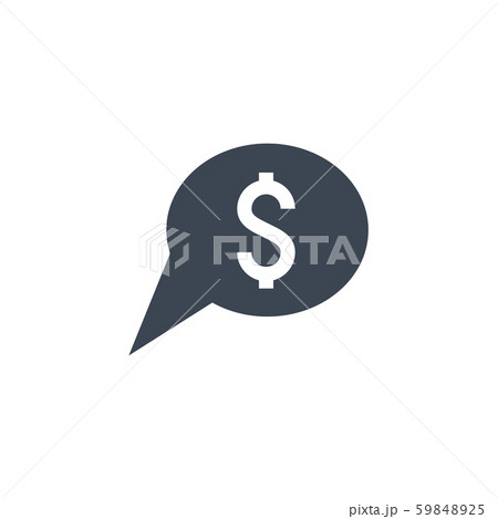Bank Message related vector glyph icon 59848925