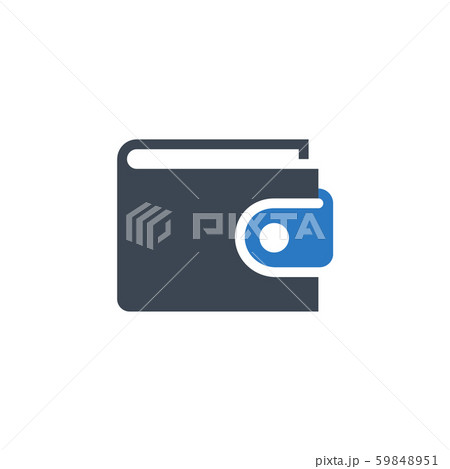 Personal Wallet related vector glyph icon. 59848951