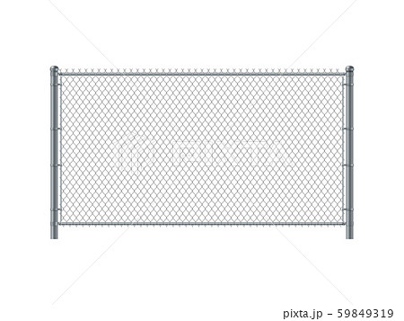 Chain link fence panel. Metal Wire Fence. Chain link fence panel. Metal Wire Fence. 59849319