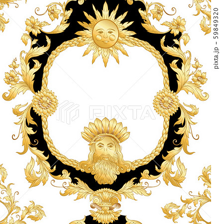 Seamless pattern, background In baroque 59849320