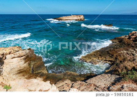 the coastline in Crete Greece near Hersonissos the coastline in Crete Greece near Hersonissos 59850161