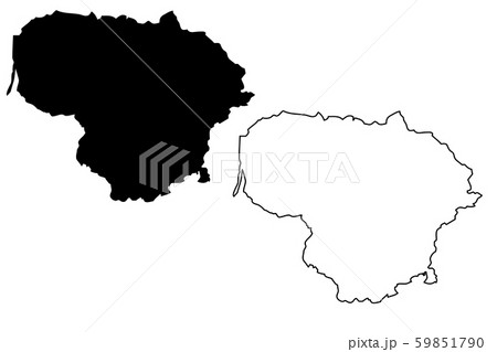 Lithuania map vector 59851790