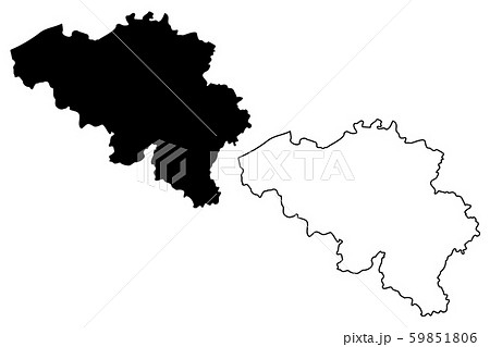 Belgian map vector Belgian map vector 59851806