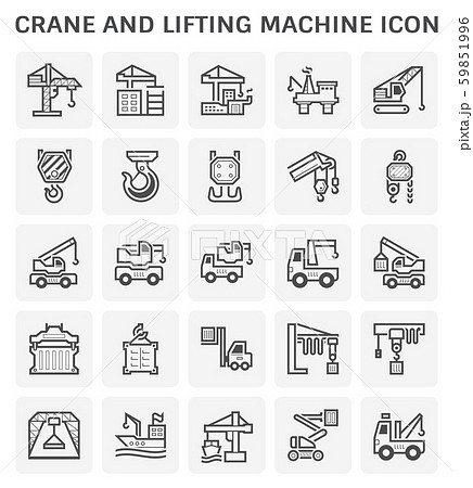 crane lifting icon 59851996