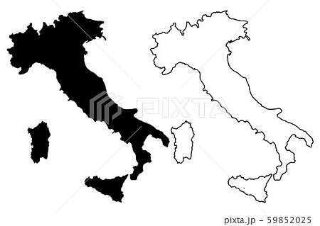Italy map vector 59852025