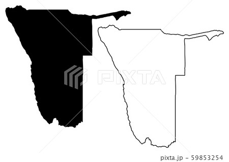 Namibia map vector 59853254