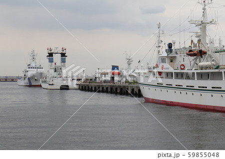 横浜港と大3管区海上保安部埠頭 59855048