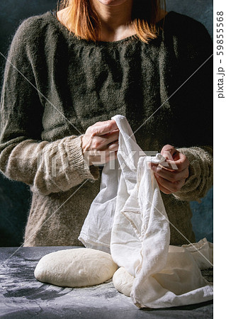 Making bread dough Making bread dough 59855568