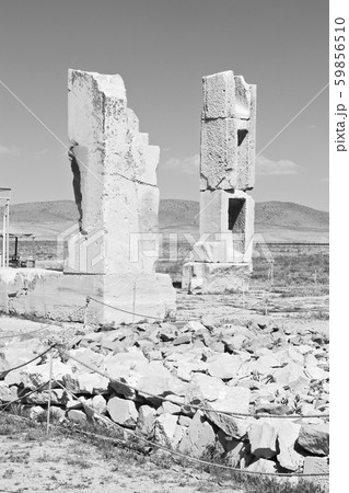 in iran   pasargad  the old  construction 59856510