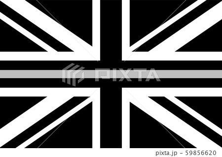United Kingdom flag with a thin gray or silver - a United Kingdom flag with a thin gray or silver - a 59856620