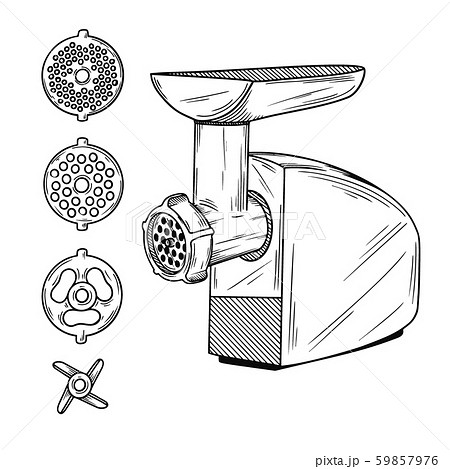 Sketch grinder on a white background. Vector 59857976