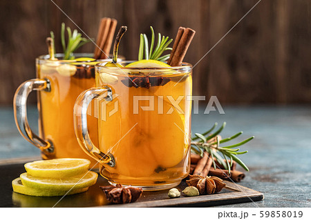 Hot drink cocktail for New Year, Christmas, winter 59858019
